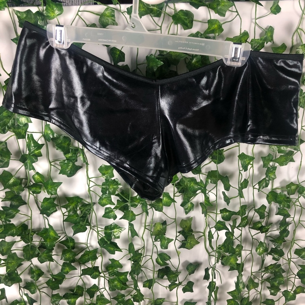 NWOT Shiny Wet-Look Costume Shorts